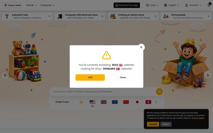 Screenshot of ubuy.iq
