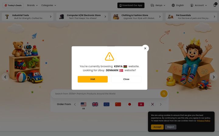 Screenshot of ubuy.ke