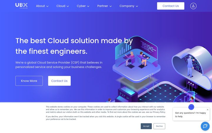 Képernyőkép: ubxcloud.com