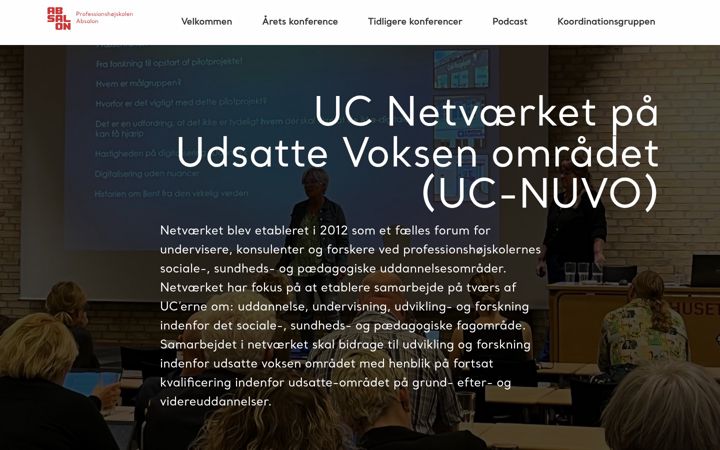 Captură de ecran a uc-nuvo.dk