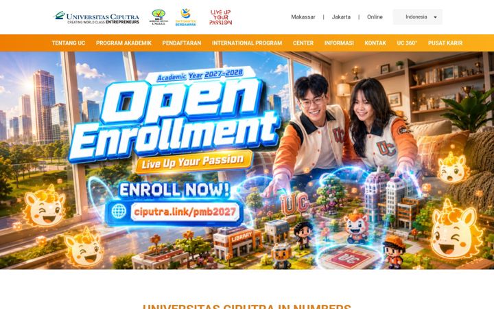 Screenshot of uc.ac.id
