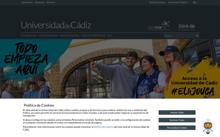 Posnetek zaslona uca.es