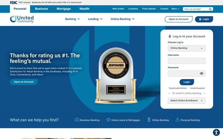 Screenshot of ucbi.com