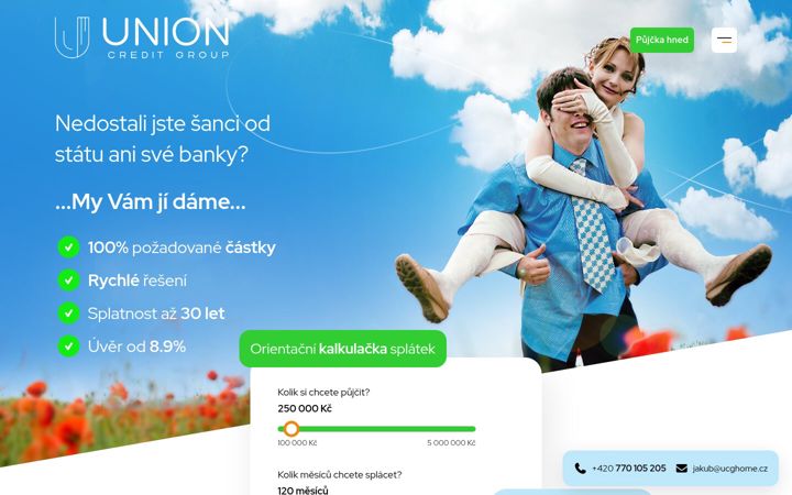 Ekrānuzņēmums no ucghome.cz