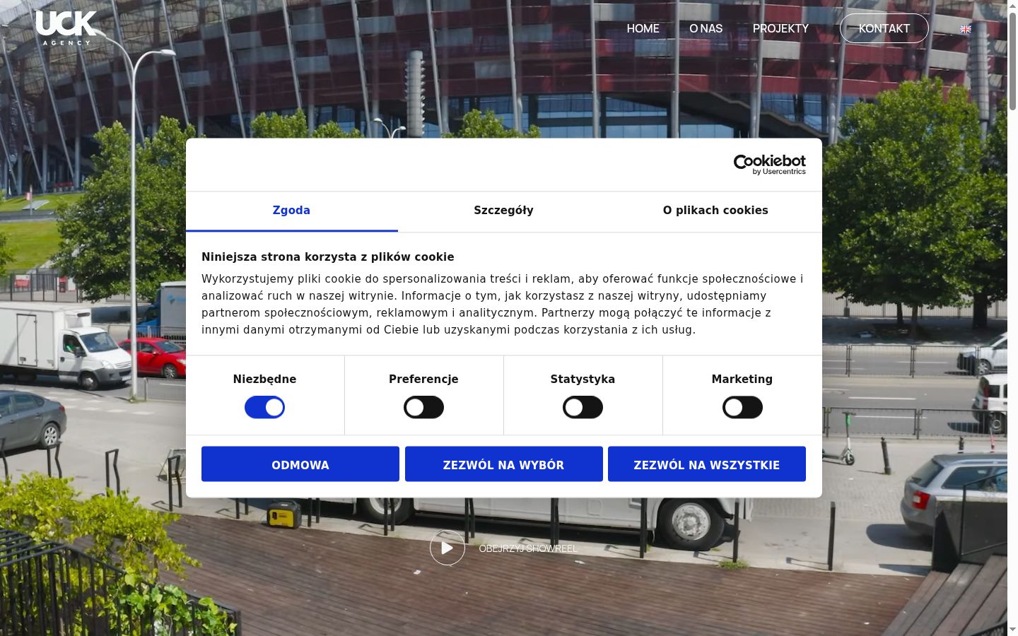 Capture d'écran de la bannière de consentement affichée avant toute interaction