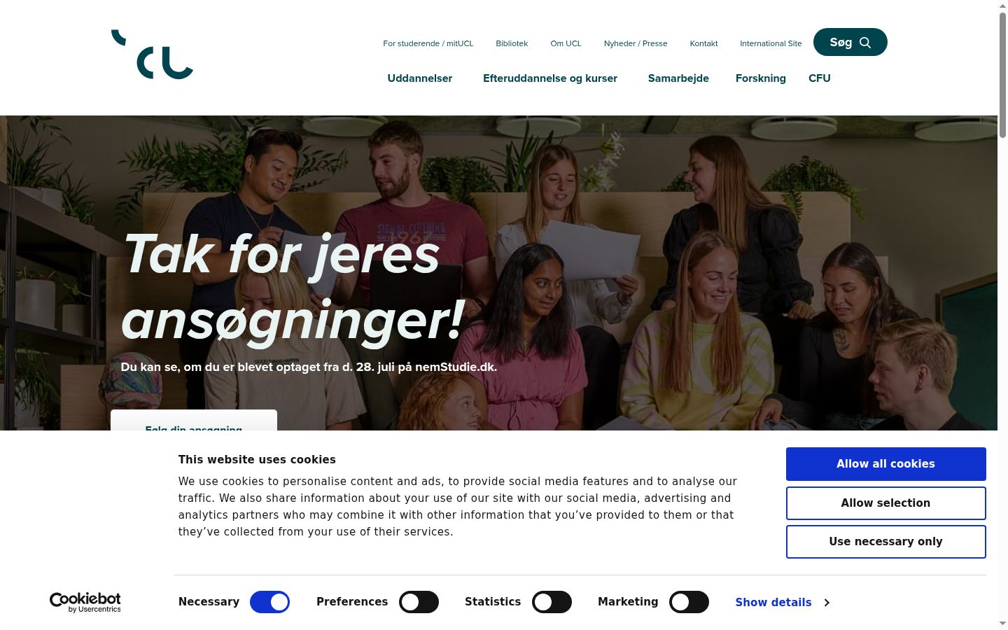 Screenshot tal-banner tal-kunsens muri qabel kwalunkwe interazzjoni