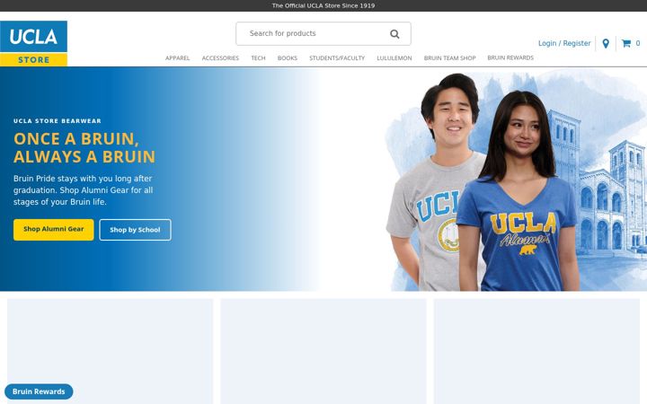 Screenshot of uclastore.com