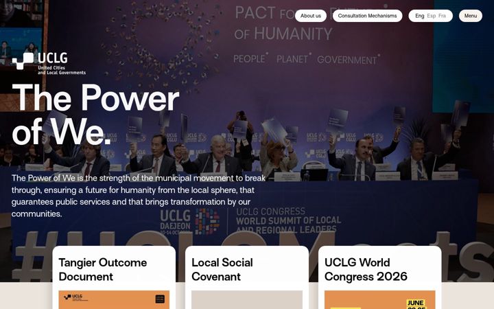 Screenshot of uclg.org