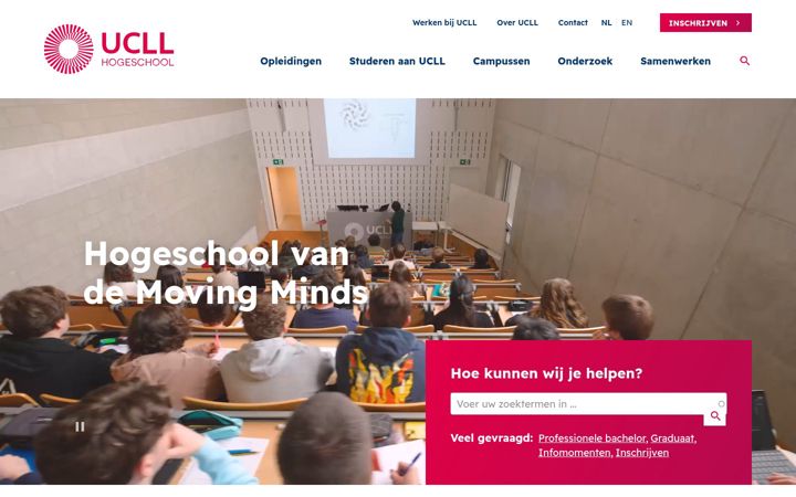 Screenshot of ucll.be