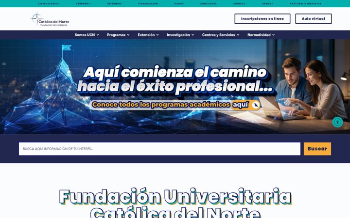 Screenshot of ucn.edu.co