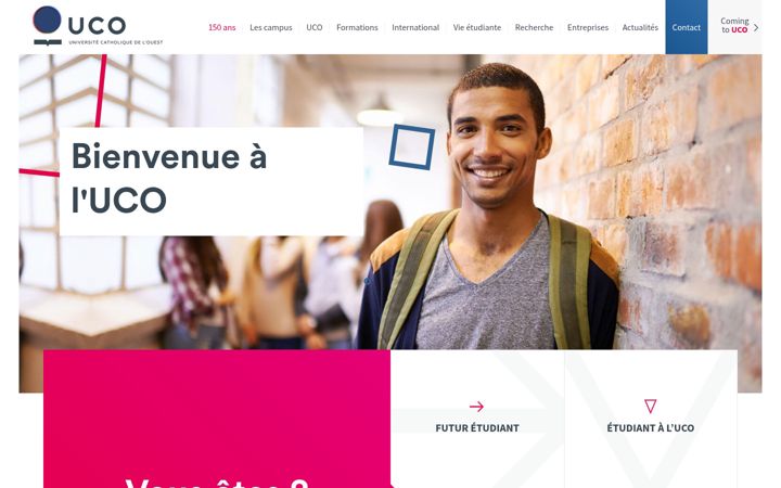 Screenshot of uco.fr