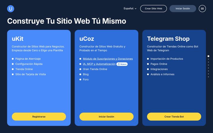 Screenshot of ucoz.es