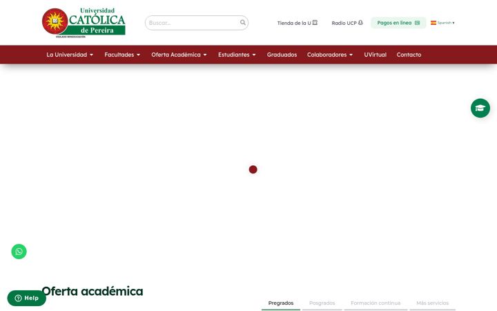 Skärmbild av ucp.edu.co