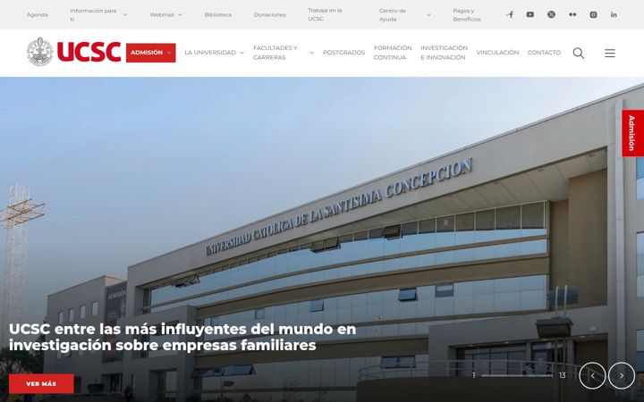 Screenshot of ucsc.cl