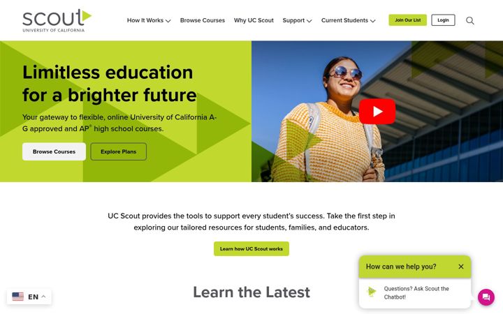 Screenshot of ucscout.org