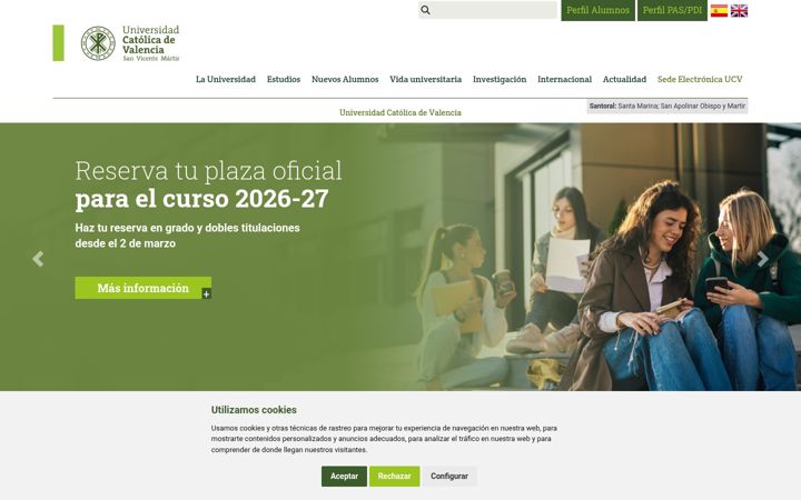 Screenshot of ucv.es