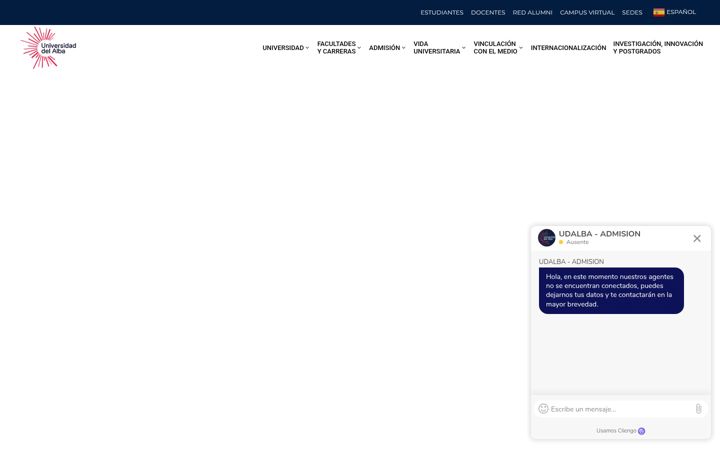 Screenshot of udalba.cl