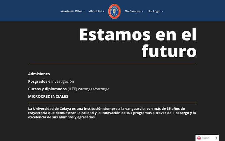 Screenshot of udec.edu.mx