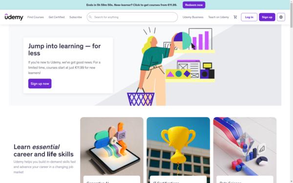 Screenshot of udemy.com
