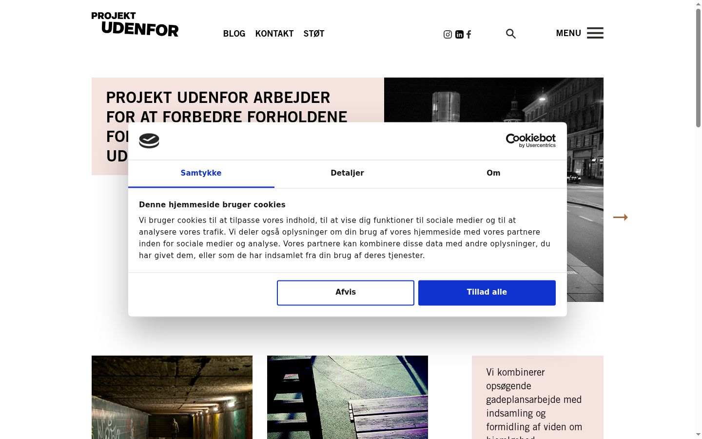 Screenshot tal-banner tal-kunsens muri qabel kwalunkwe interazzjoni