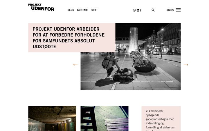 Screenshot of udenfor.dk