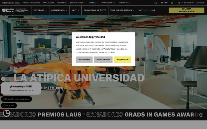 Screenshot of udit.es