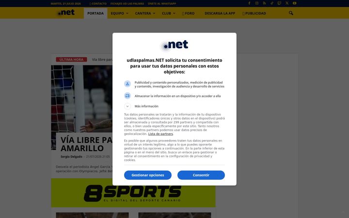 Screenshot of udlaspalmas.net