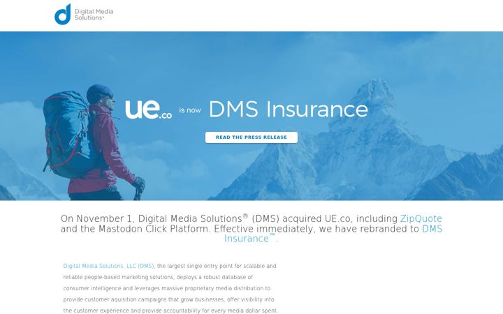 Screenshot of ue.co