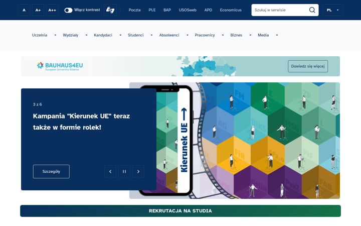 Screenshot of ue.katowice.pl