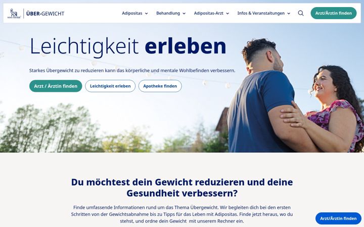 Screenshot of ueber-gewicht.de