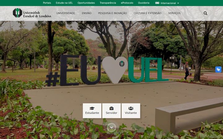 Screenshot of uel.br