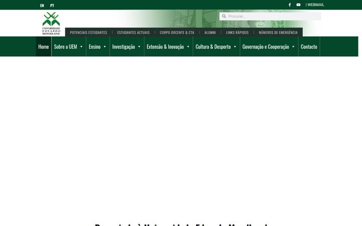 Screenshot of uem.mz