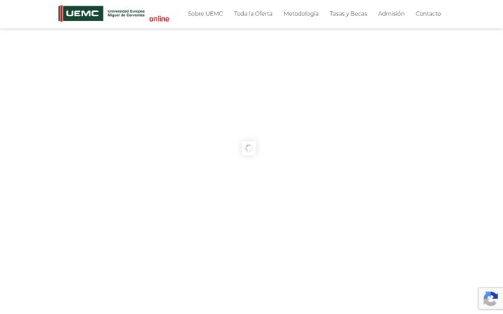 Posnetek zaslona uemconline.com