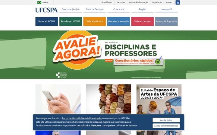 Screenshot of ufcspa.edu.br