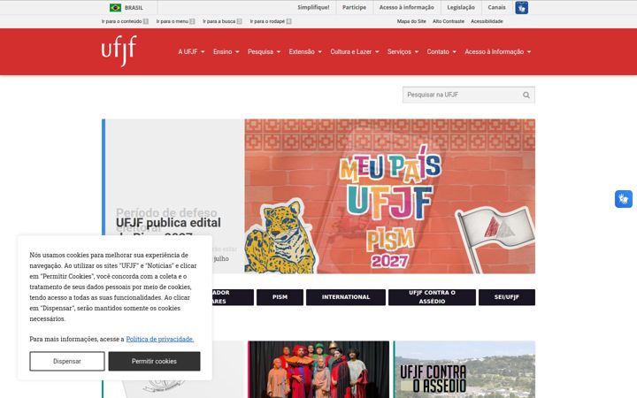 Captura de pantalla de ufjf.br