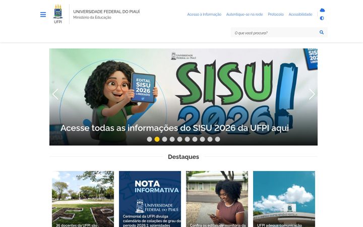 Screenshot di ufpi.br