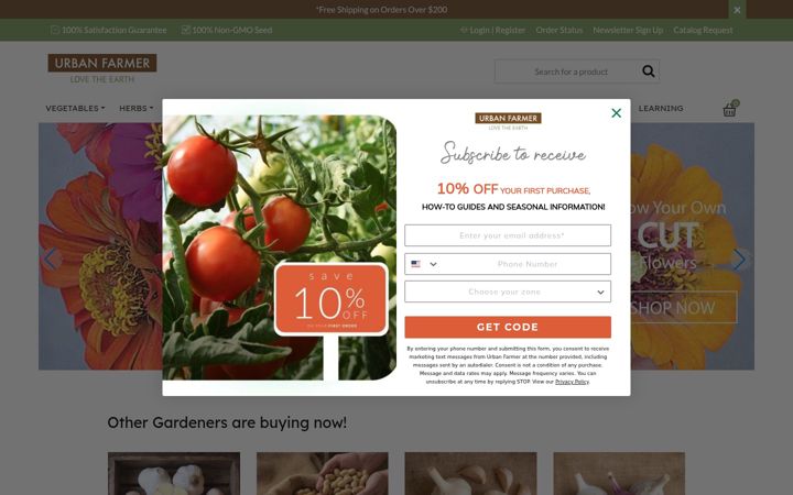 Screenshot of ufseeds.com