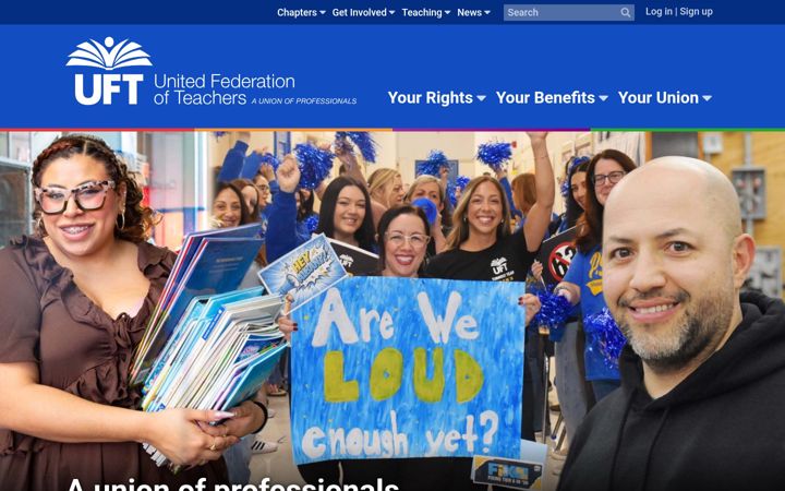 Screenshot of uft.org