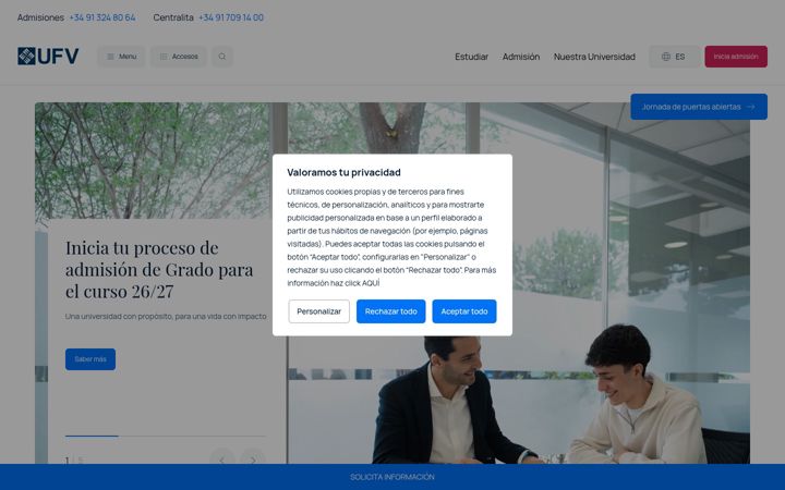 Screenshot of ufv.es