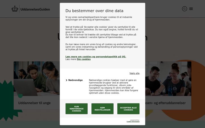 Screenshot of ug.dk
