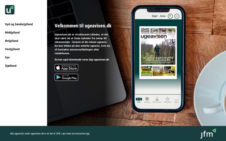 Screenshot of ugeavisen.dk