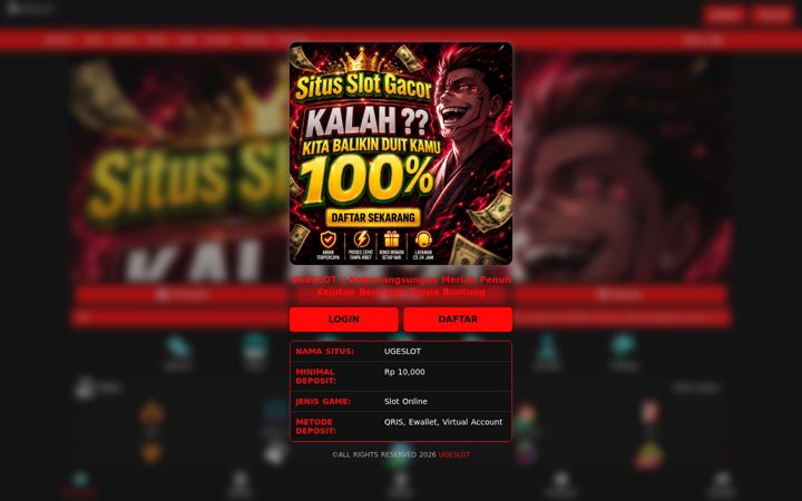 Screenshot του ugeslot.org