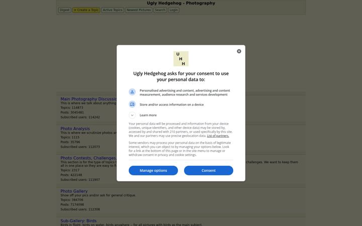 Screenshot of uglyhedgehog.com