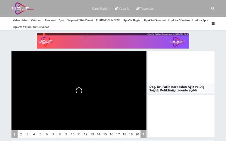 Screenshot ta' ugurmedya.com.tr
