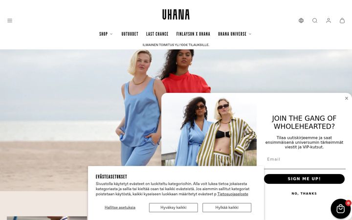 Screenshot of uhanadesign.com