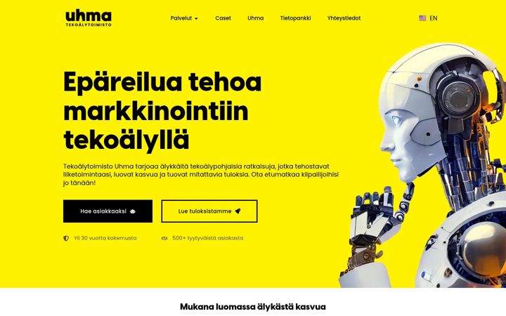 Screenshot of uhma.ai
