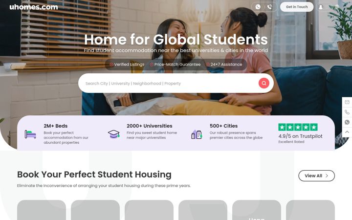 Screenshot of uhomes.com