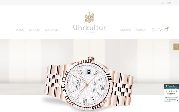 Captura de ecrã de uhrkultur.com
