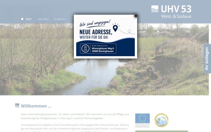 Screenshot von uhv53.de