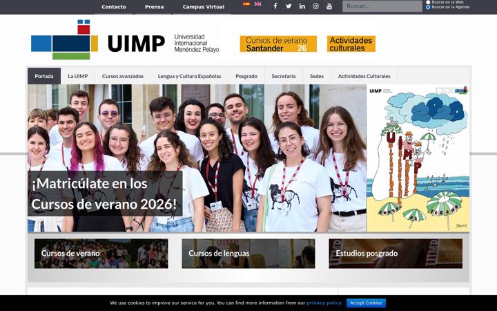 Screenshot ta' uimp.es